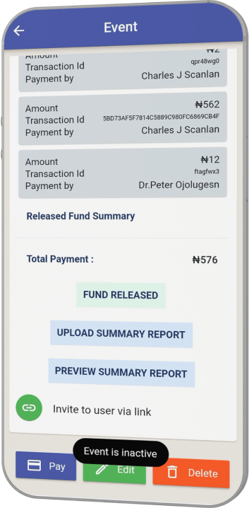 Talkaado Event Screen